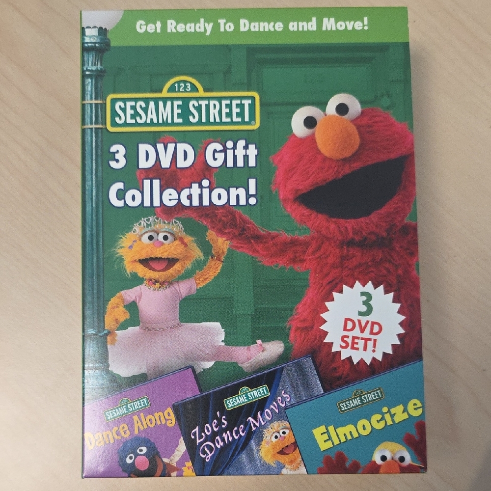 Sesame Street Elmo 3 Set DVDs